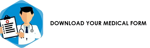 Illustration of a doctor holding a clipboard with a medical form icon beside the words DOWNLOAD YOUR MEDICAL FORM